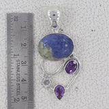 Dendritic Opal Silver Pendant