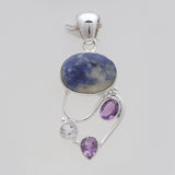 925 Sterling Silver Sodalite Pendants