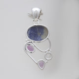 925 Sterling Silver Sodalite Pendants