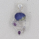 Dendritic Opal Silver Pendant