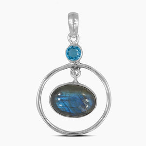 925 Sterling Silver Labradorite Pendants
