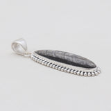 Orthoceras Fossil Silver Pendants