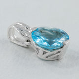 925 Silver Blue Topaz Pendants