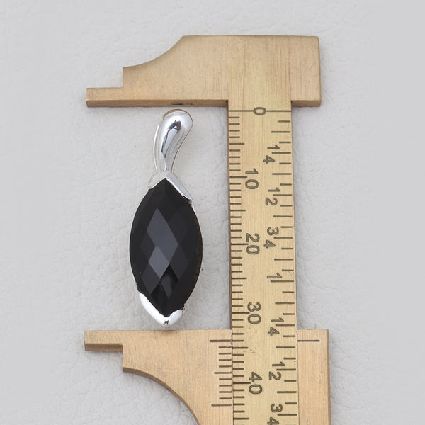 Black Onyx Silver Pendants