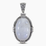 Blue Lace Agate Silver Pendants