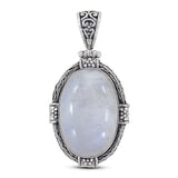 Rainbow Moonstone Pendant In 925 Sterling Silver