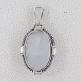 Blue Lace Agate Silver Pendants