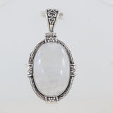 Rainbow Moonstone Pendant In 925 Sterling Silver