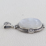 Rainbow Moonstone Pendant In 925 Sterling Silver