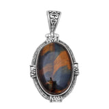 Rainbow Moonstone Pendant In 925 Sterling Silver