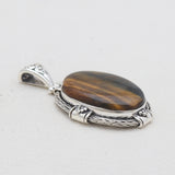 Blue Lace Agate Silver Pendants