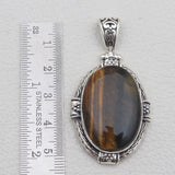 Blue Lace Agate Silver Pendants