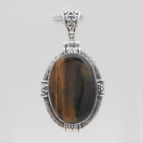 Blue Lace Agate Silver Pendants