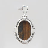 Blue Lace Agate Silver Pendants