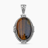Blue Lace Agate Silver Pendants