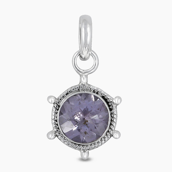 Pink Amethyst Silver Pendants