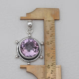 Pink Amethyst Silver Pendants