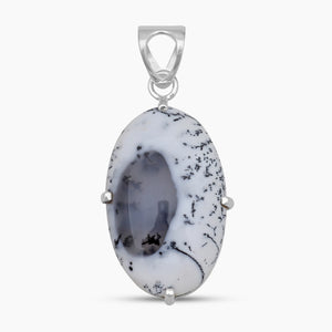 Dendritic Opal Silver Designer Pendants