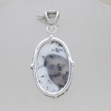 Dendritic Opal Silver Designer Pendants