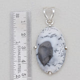 Dendritic Opal Silver Designer Pendants