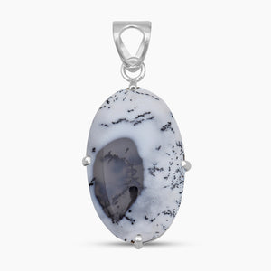 Dendritic Opal Silver Designer Pendants