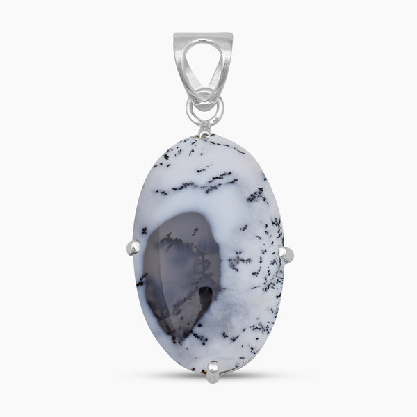 Dendritic Opal Silver Designer Pendants