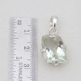 Green Amethyst Silver Pendants