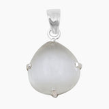925 Silver Selenite Gemstone Pendants