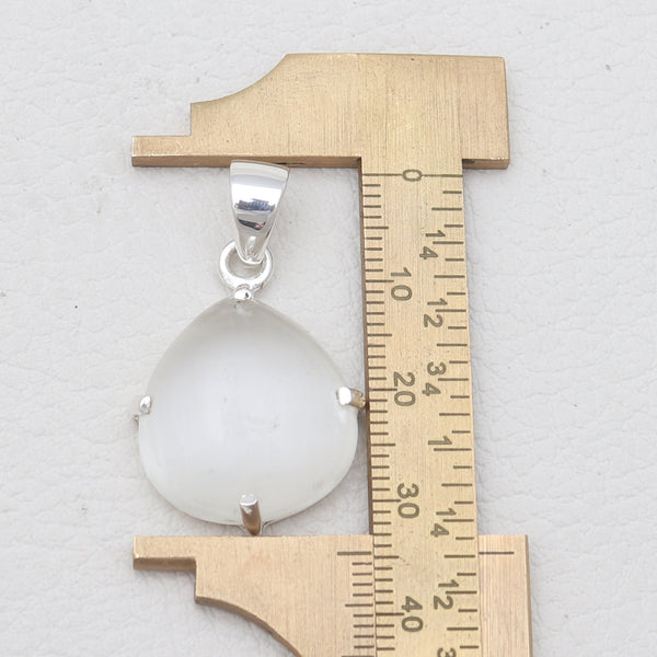 925 Silver Selenite Gemstone Pendants