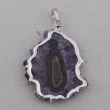 925 Sterling Silver Amethyst Pendant