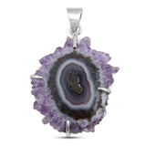 925 Sterling Silver Amethyst Pendant