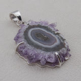 925 Sterling Silver Amethyst Pendant