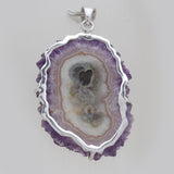 925 Sterling Silver Amethyst Stalactites Pendants