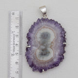 925 Sterling Silver Amethyst Stalactites Pendants
