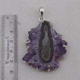 925 Sterling Silver Amethyst Pendant