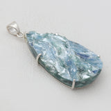 925 Sterling Silver Green Kyanite Pendants