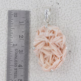 925 Silver Barite Morocco Druse Pendant