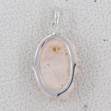 Vanadinite Crystal Silver Pendant