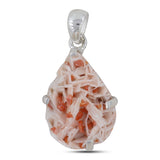 925 Silver Barite Morocco Druse Pendant