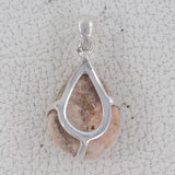 925 Silver Barite Morocco Druse Pendant