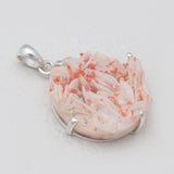 Barite Morocco Druse Silver Pendants