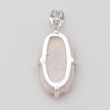 925 Sterling Silver Barite Morocco Druse Pendants