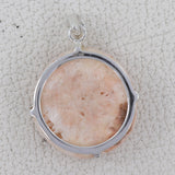 925 Silver Barite Morocco Druse Pendant