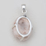 925 Sterling Silver Barite Morocco Druse Pendants
