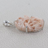 925 Silver Barite Morocco Druse Pendant