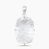 Carving Crystal Silver Pendants