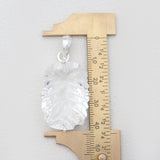 Carving Crystal Silver Pendants
