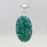 925 Starling Silver Green Kyanite Pendant