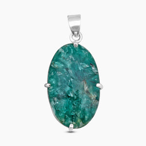 925 Sterling Silver Green Kyanite Pendants