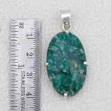 925 Starling Silver Green Kyanite Pendant